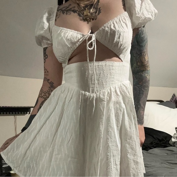 PRINCESS POLLY Caria Mini White Dress - Picture 4 of 6